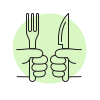 Restaurant chatbot icon