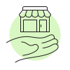 Online shopping chatbot icon